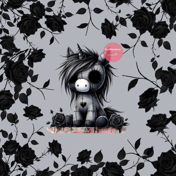 "Lovely" grau Kunstleder 40x40cm